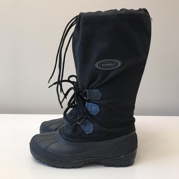 Sorel snowlion black winter / snow tall boots size 6 - Picture 2 of 10